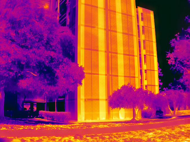 Termografia di un edificio a Bonelle
